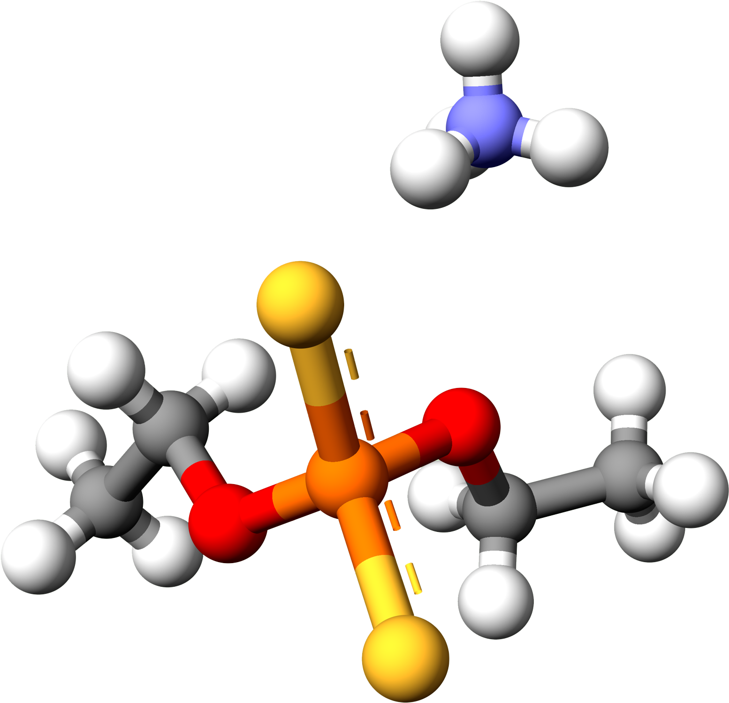 Ammonium Diethyl Dithiophosphate X-ray 3d Balls - Ammonium Diethyl Dithiophosphate (1500x1500)