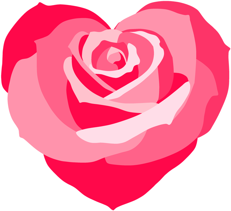 Heart Rose Clip Art By Jazmir97 - Floribunda (940x850)