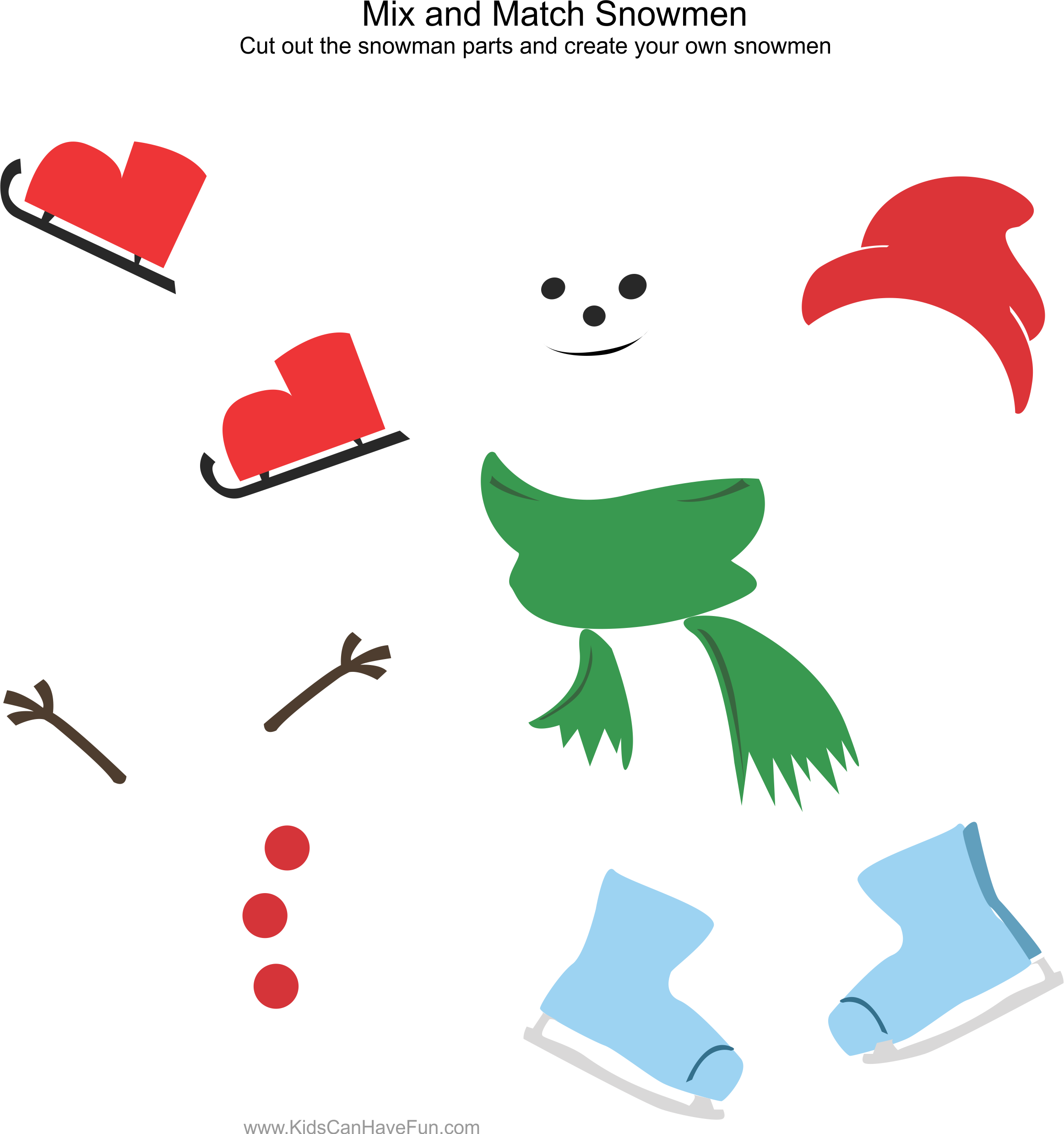 Clip Library Download And Paste A Snowman Http Www - Preschool (2324x2476)
