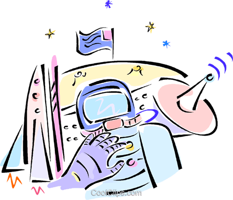 Outer Space Exploration Royalty Free Vector Clip Art - Outer Space Exploration Royalty Free Vector Clip Art (480x413)
