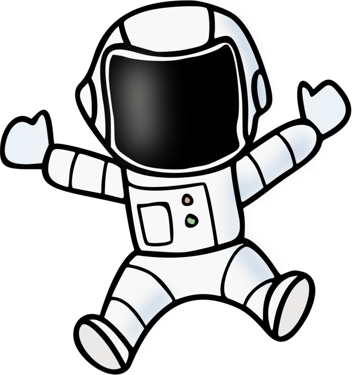 Astronaut Space Suit Outer Space Line Art Can Stock - Clip Art Space Man (703x750)