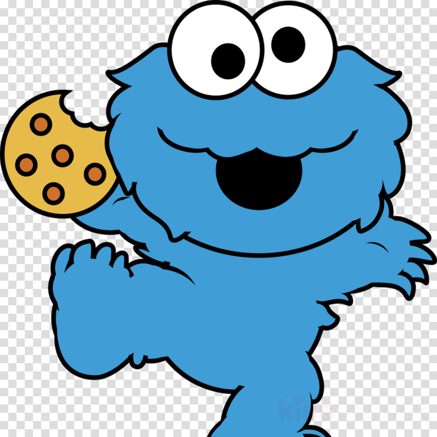 Baby Cookie Monster Clipart Cookie Monster Elmo Baby - Monstruo De Las Galletas Dibujo (900x900)