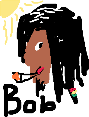 Png Free Bob Marley At Getdrawings - Illustration (300x400)