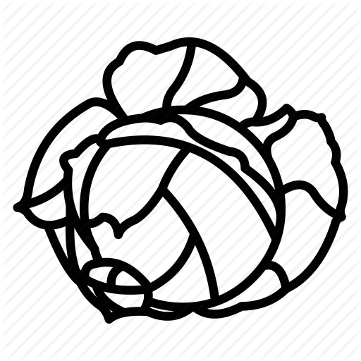 Vegetable Outline By Nimblechapps - Vegetable Outline (512x512)