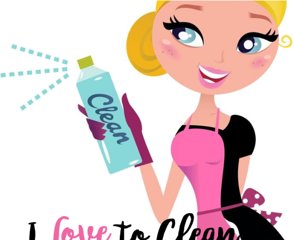 Dust Clipart Hotel Housekeeper - Cartoon Cleaning Lady (640x480)