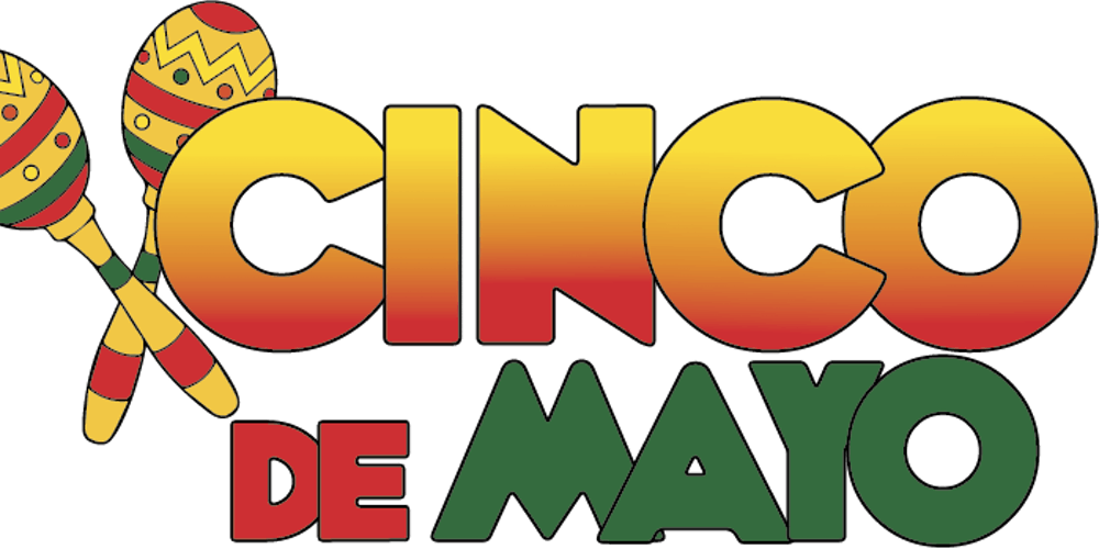 Picture Black And White Library Cinco De Mayo Clipart - Cinco De Mayo Png (1000x500)