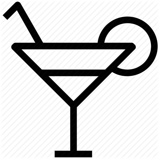 Cocktail Clipart Cocktail Mojito Fizzy Drinks - Martini Glass Svg (512x512)