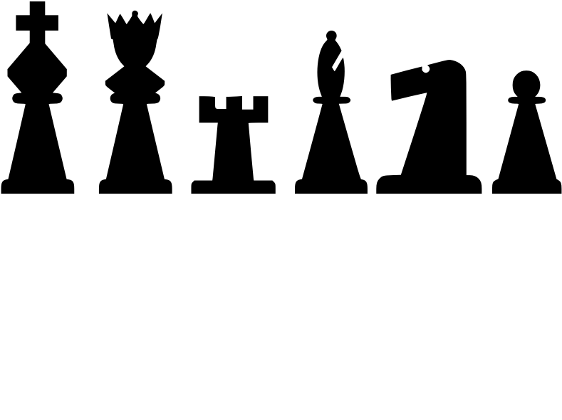 2d Chess Set - Chess Pieces Clip Art (800x800)