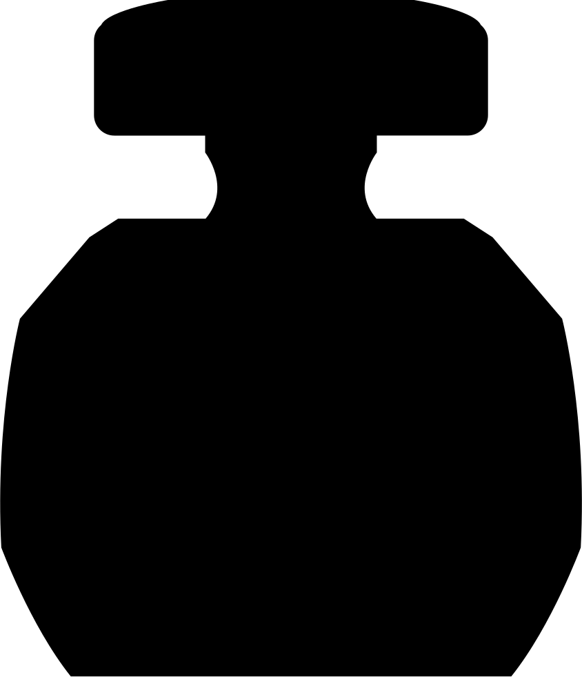 Circular With Rectangular Cover Svg Png Icon - Silueta De Un Perfume (844x981)