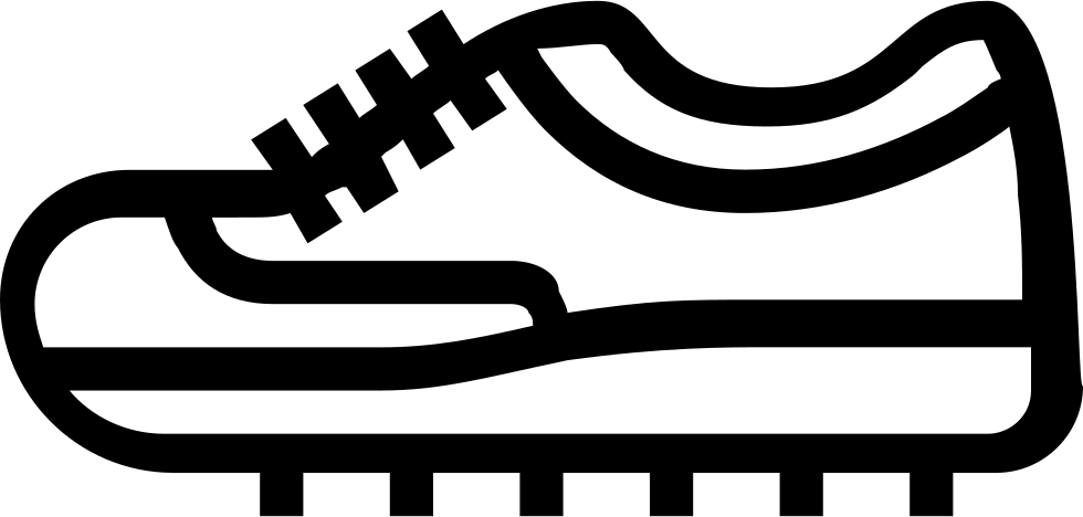 Soccer Shoe Outline Comments - Ikon Sepatu Png (980x468)