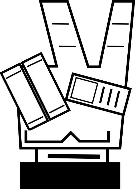Victory Hand Bujung Clipart - Simbolo Da Vitoria Png (512x717)