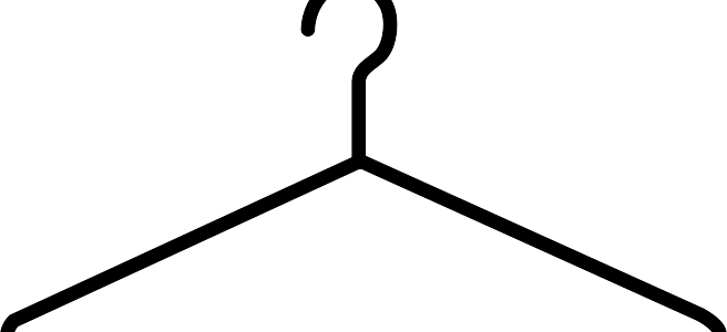 Clothes Hanger Clipart Black And White 15 Hanger Clipart - Fashion (656x300)