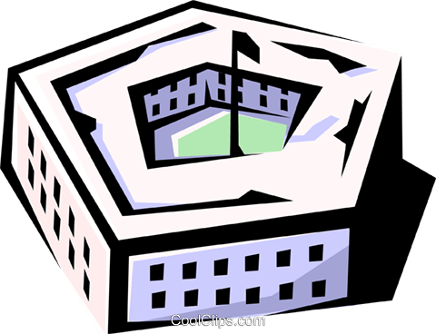 Pentagon Royalty Free Vector Clip Art Illustration - Pentagon Clip Art (480x368)