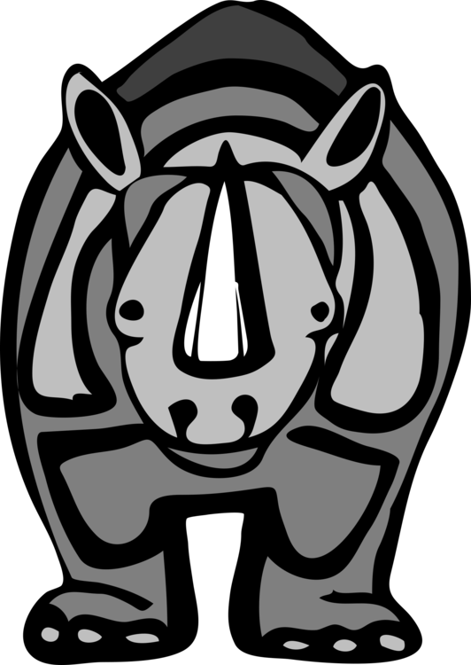All Photo Png Clipart - Cartoon Rhino Horn (532x750)