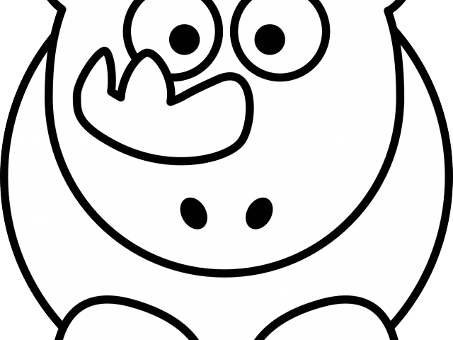 Rhino Clipart Real Animal - Clip Art (640x480)
