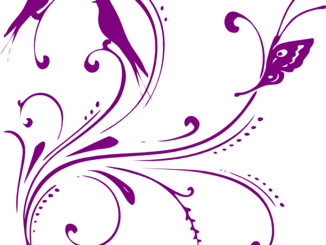 Pentagon Clipart Purple - Flourish Clipart Black And White (640x480)