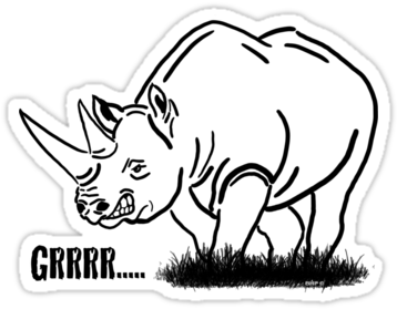 Go To Image - Sticker Rhino (375x360)