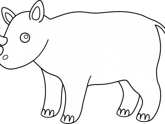 Rhino Clipart African Rhino - Clip Art (640x480)