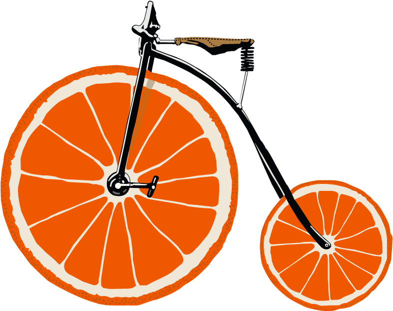 Orange County Tours Six Pack - Orange Bicycle (866x692)