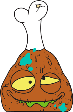 Icky Drumstick - Grossery Gang Dibujos (400x400)