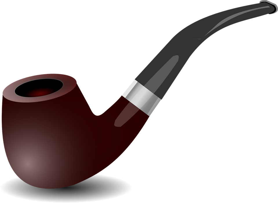 Cigarette Clipart Tobacco Smoke - Smoking Pipe Clipart (960x703)