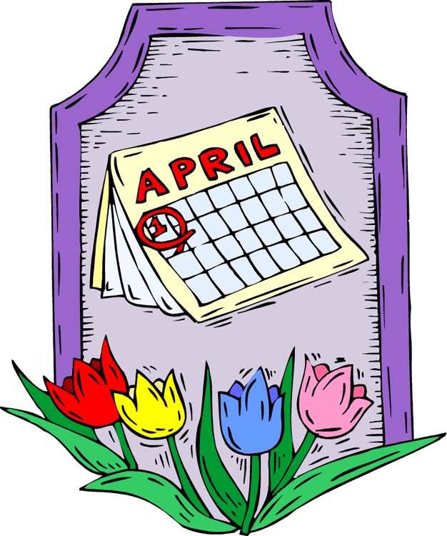 October Clipart Quote - April Fools Day (626x750)