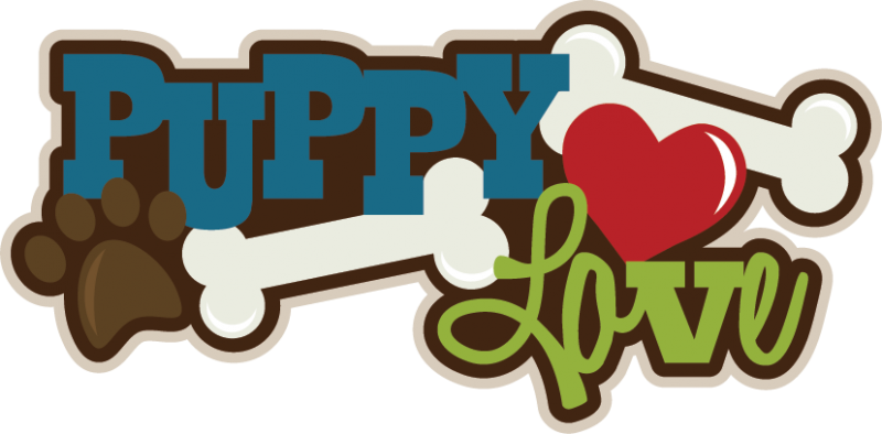 Puppy Love Svg Scrapbook Title Scrapbook Quotes, Scrapbook - Puppy Love Png (800x394)