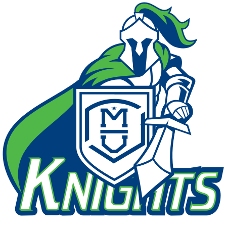 Mu Knights Baseball - Medieval Knight Free Logo (500x456)