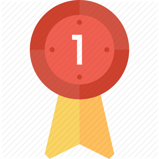 Winner Ribbon Clipart Champion Medal - Top Flat Icon (512x512)