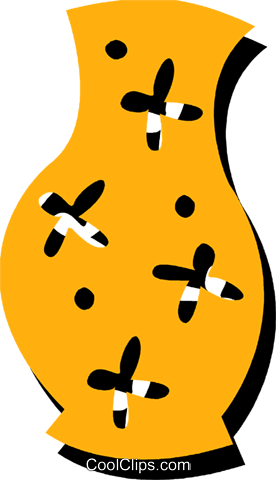 Flower Vase Royalty Free Vector Clip Art Illustration - Flower Vase Royalty Free Vector Clip Art Illustration (276x480)