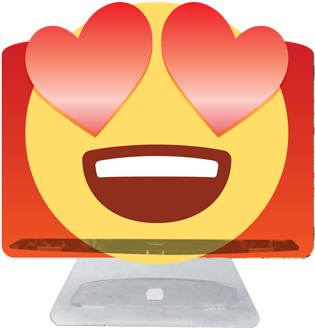 Emoji Love Iphone Stand - Emoji Love Iphone Stand (400x400)