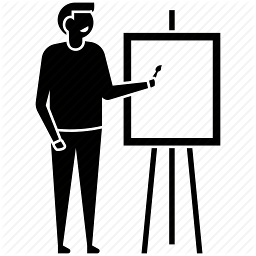 People By Vectors Market Art Painting Landscape - Icon Friendship Black And White (512x512)