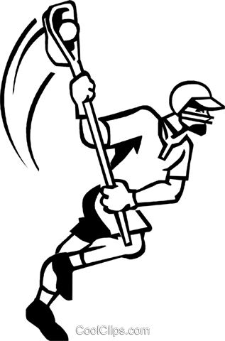 Lacrosse Player Royalty Free Vector Clip Art Illustration - Clip Art (317x480)