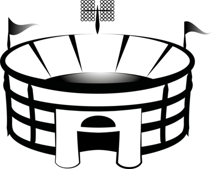 Soccer-specific Stadium American Football Football - Stadium Clipart (428x340)