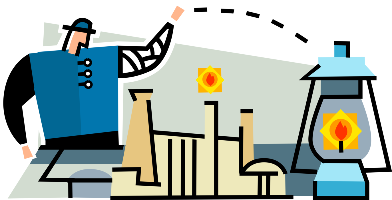 Vector Illustration Of Fossil Fuel Petroleum Oil And - Human (1373x700)