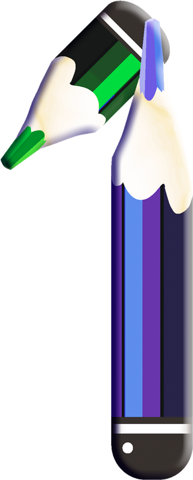 Sorting - Pencil Clipart One (1200x1600)