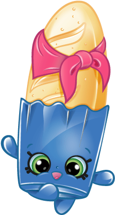 Babette Cliparts - Shopkins Babette Baguette (576x506)