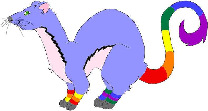 Skipper The Gay Weasel - Cartoon (805x427)