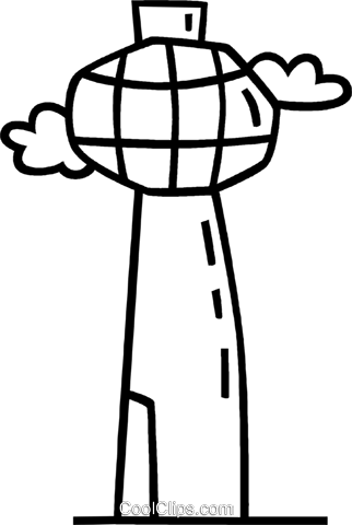 Observation Tower Royalty Free Vector Clip Art Illustration - Illustration (322x480)