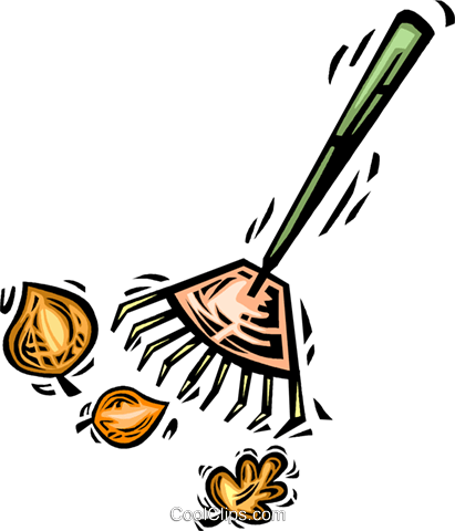 Rakes Royalty Free Vector Clip Art Illustration - Harken Clipart (411x480)