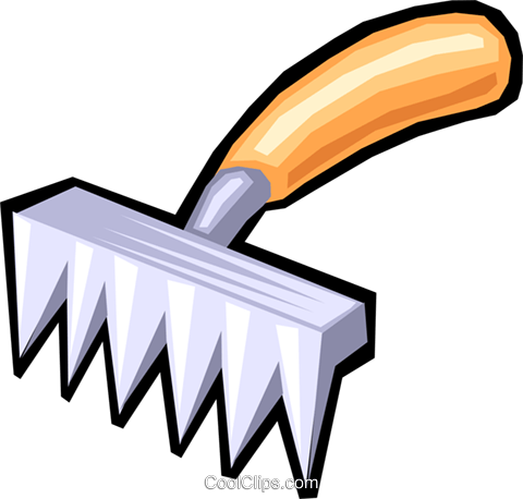 Garden Rakes Royalty Free Vector Clip Art Illustration - Garden Rakes Royalty Free Vector Clip Art Illustration (480x458)
