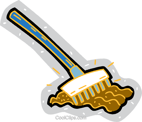 Rake Preparing The Soil Royalty Free Vector Clip Art - Rake Preparing The Soil Royalty Free Vector Clip Art (480x415)