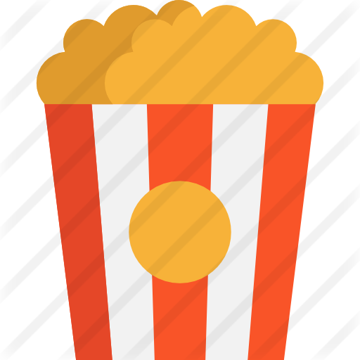 Orange Clipart Popcorn Computer Icons Clip Art - Popcorn Png Icon (512x512)