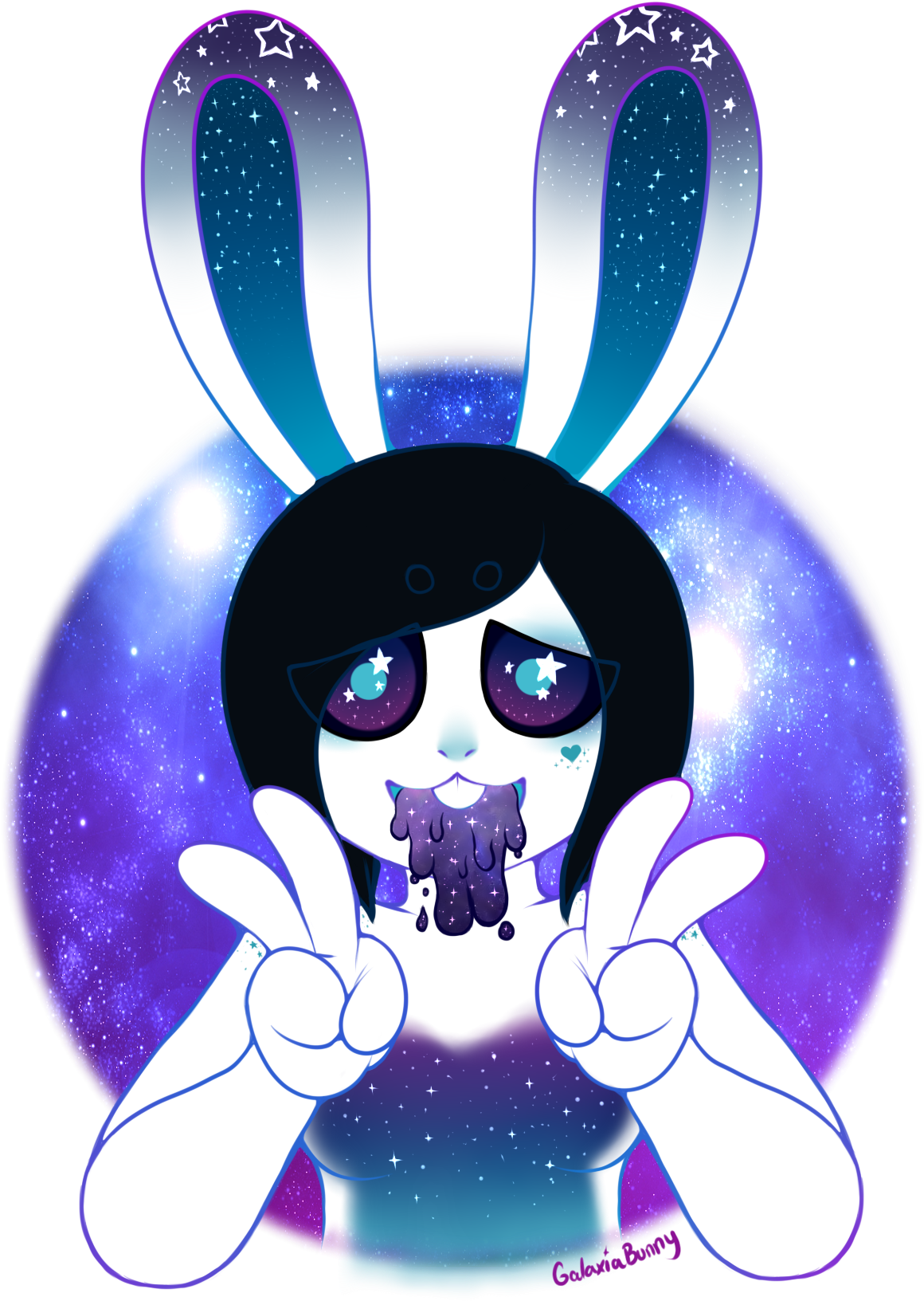 Puking Out The Galaxy - Galaxia Bunny (1289x1693)