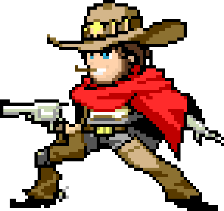 Overwatch Mccree Pixel Spray (900x720)