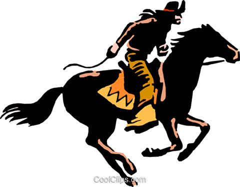 Cowboy Png Cowboy On Horseback Royalty Free Vector - Gun Club (480x374)
