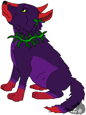 Thanks To Nightbanewolf For The Beautiful Grape-wolf - Illustration (316x408)