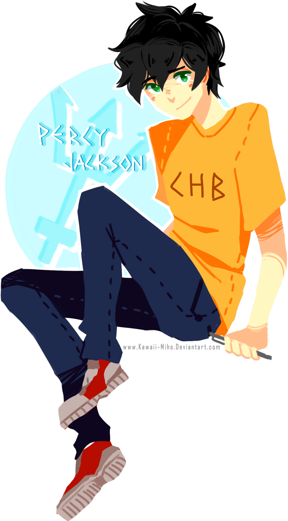 Percy Jackson - Percy Jackson Clipart Transparent (1280x1899)