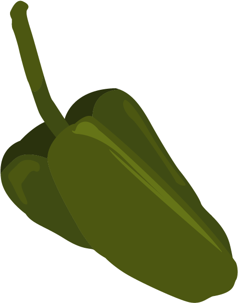 Chile Clipart Poblano Pepper - Poblano (626x626)