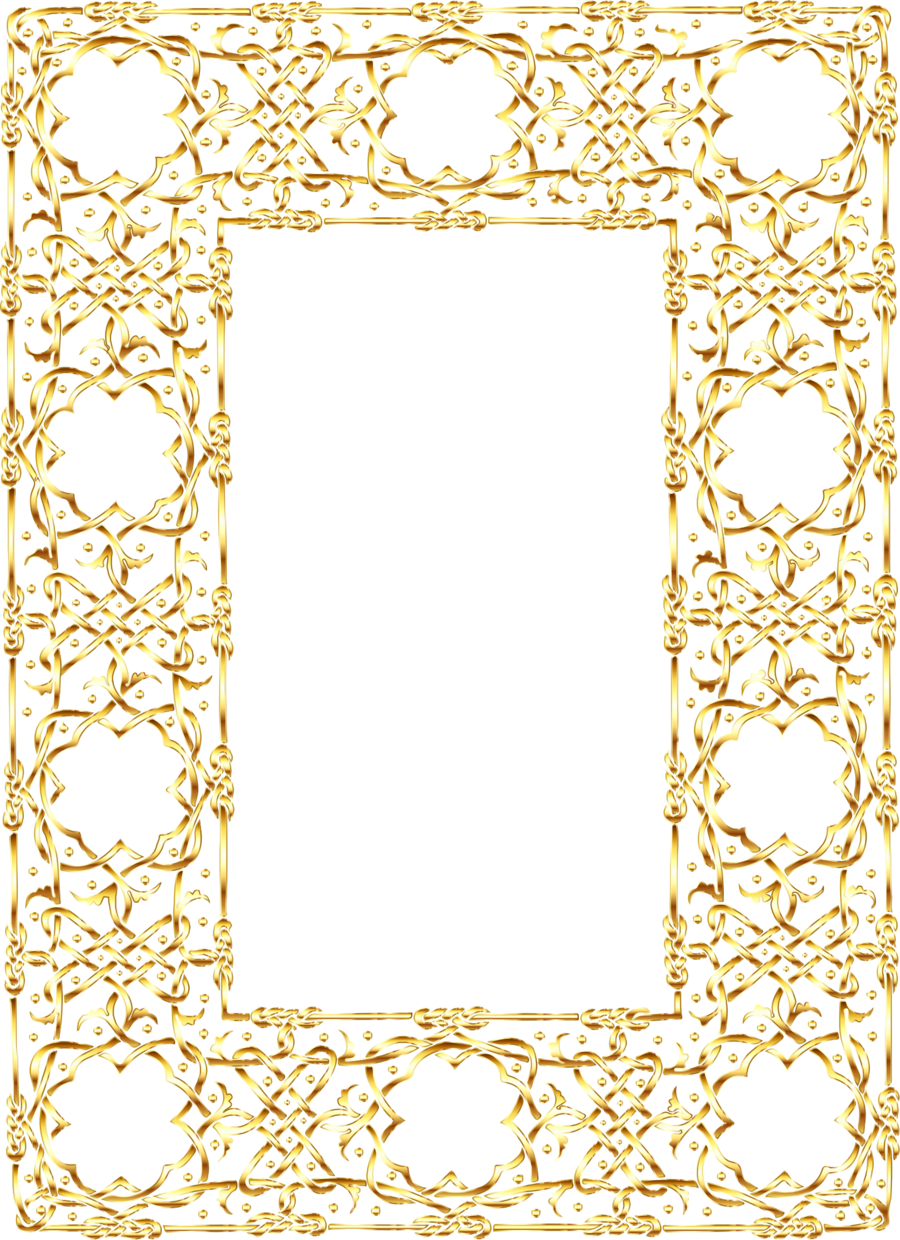 Gold Frame With No Background Clipart Desktop Wallpaper - Frame Png No Background (900x1240)